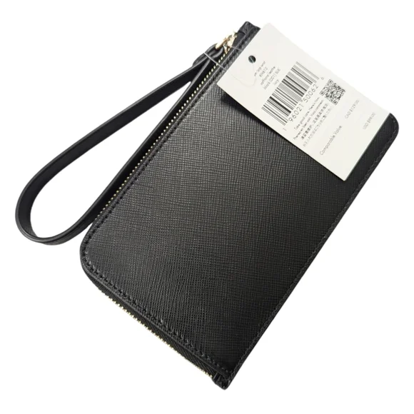 Kate Spade | Lucy L-Zip Wristlet | Black | Small - Picture 4 of 9